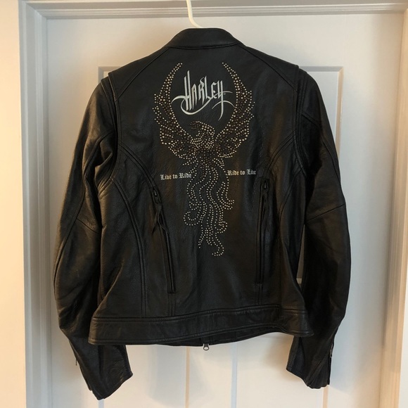 Harley Davidson Majestic eagle leather jacket - Picture 2 of 7